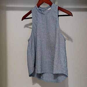Elodie Heather Gray Denim Muscle Tee